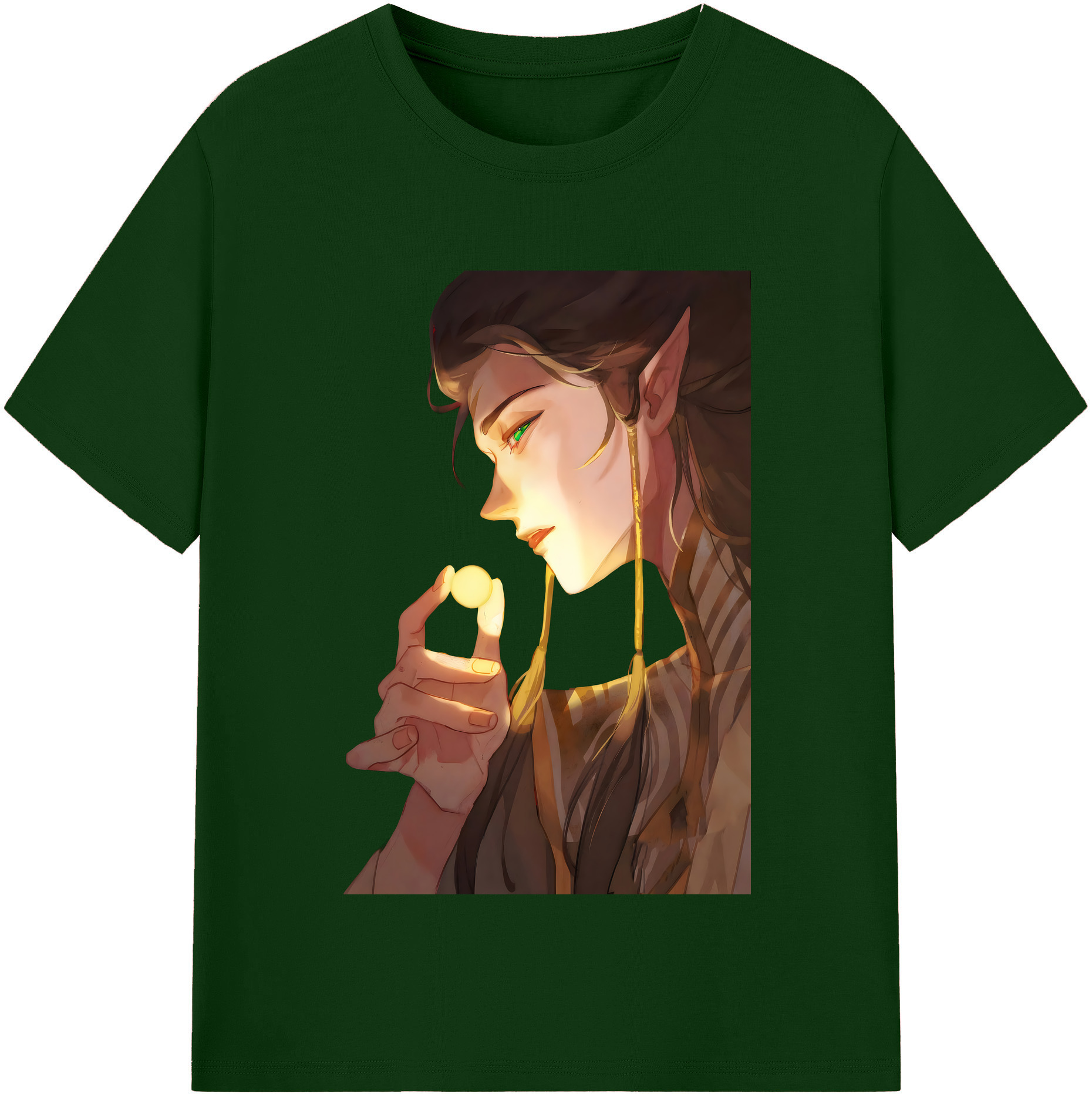 （画像用） Ne Zha 2 ナタ 魔童の大暴れ 綿100％半袖Tシャツ（フロントプリント）